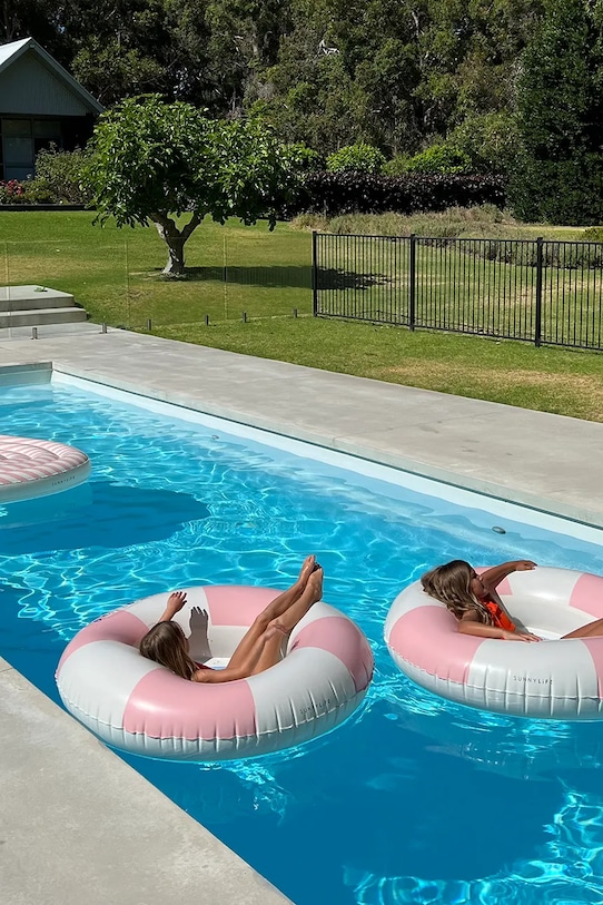 Дитяче коло для плавання SunnyLife Stole My Heart Pink Stripe S51HPRGL рожевий