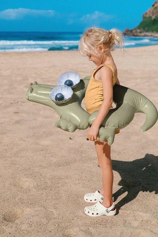Dětský plavecký kruh SunnyLife Cookie the Croc Khaki zelená S41PRCRC