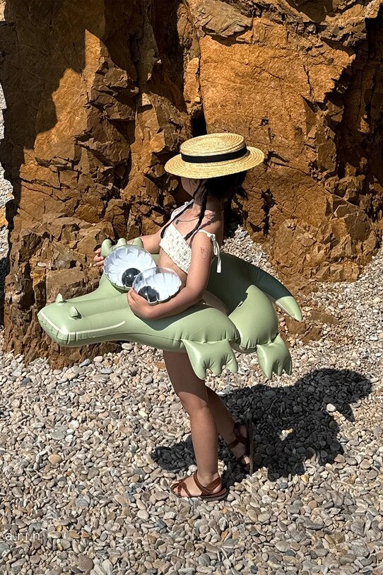 Dětský plavecký kruh SunnyLife Cookie the Croc Khaki S41PRCRC zelená
