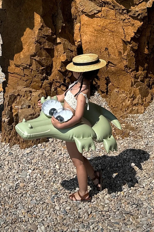 Детский плавательный круг SunnyLife Cookie the Croc Khaki S41PRCRC зелёный