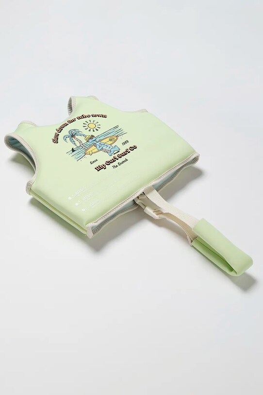 Παιδικό γιλέκο κολύμβησης SunnyLife Shred Turtle Aqua x Rip Curl 2-3 years πράσινο RCSVMSTA