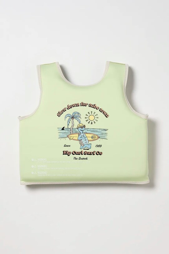 Παιδικό γιλέκο κολύμβησης SunnyLife Shred Turtle Aqua x Rip Curl 3-6 years RCSVLSTA πράσινο AA00
