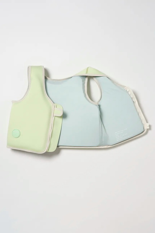 Παιδικό γιλέκο κολύμβησης SunnyLife Shred Turtle Aqua x Rip Curl 3-6 years πράσινο RCSVLSTA