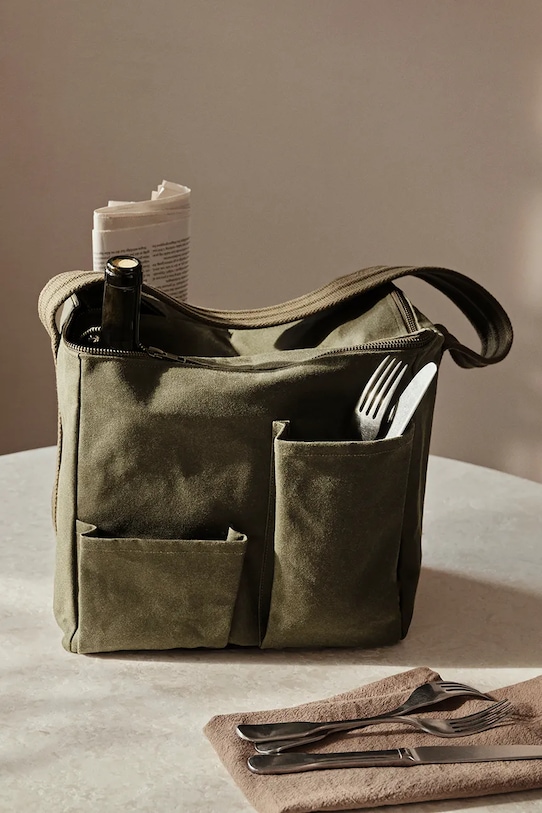 Pikniková taška ferm LIVING Bark 1104268839 zelená AA00