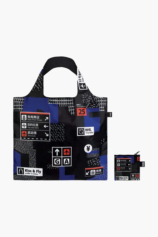 LOQI vízálló utazótáska Icons Bag Airport többszínű Q.AI.IC