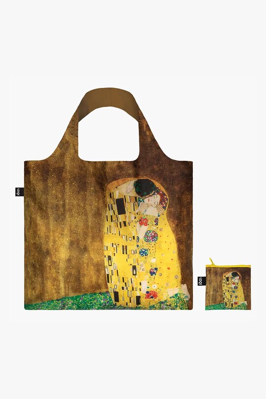 LOQI torba podręczna The KIss by Gustav Klimt multicolor Q.GK.KI.R