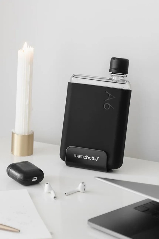 Лайфстайл Пляшка для води Memobottle Original A6 375 ml M313 чорний