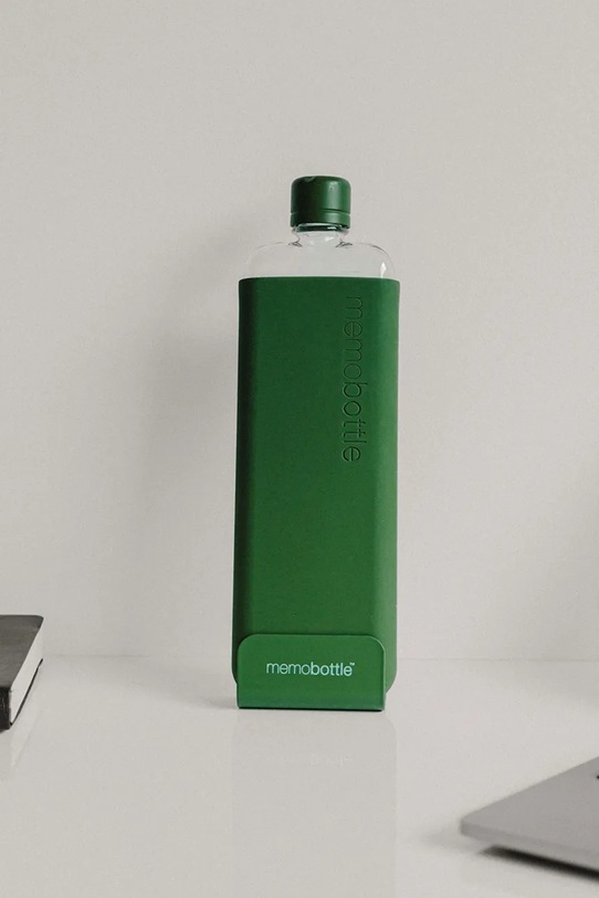 Dodatki Steklenica za vodo Memobottle Original Slim 450 ml M391 zelena