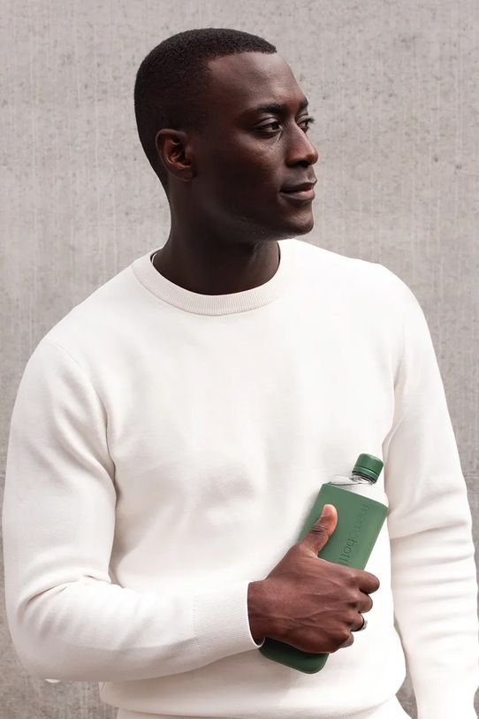 Steklenica za vodo Memobottle Original Slim 450 ml zelena M391