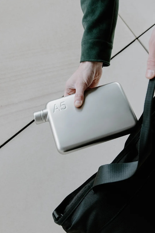 Memobottle sticlă de apă Stainless Steel A5 1080 ml gri M222W