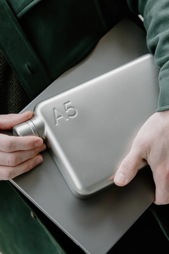 Memobottle sticlă de apă Stainless Steel A5 1080 ml M222W gri