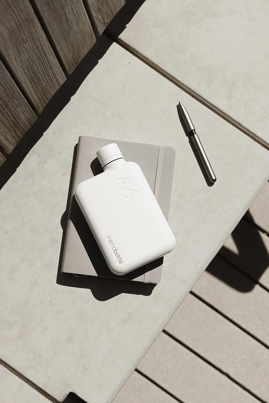 Steklenica za vodo Memobottle Stainless Steel A6 500 ml bela M211W