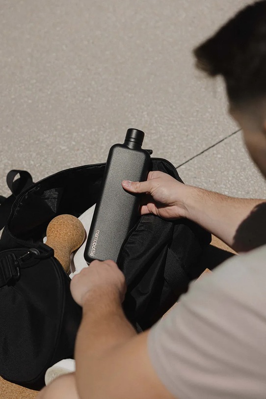 Пляшка для води Memobottle Stainless Steel Slim 600 ml M260W чорний AA00