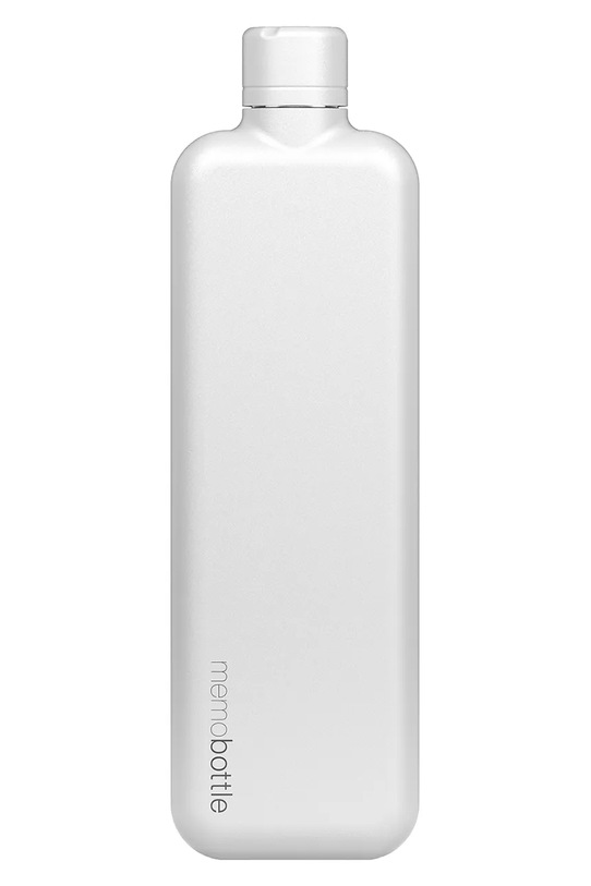Memobottle sticlă de apă Stainless Steel Slim 600 ml alb M261W