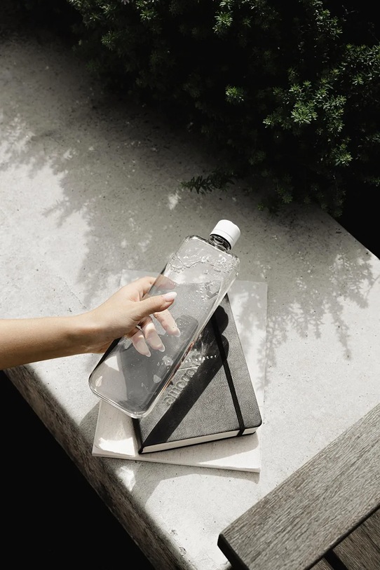 Življenjski slog Steklenica za vodo Memobottle Original Slim 450 ml M006W transparentna
