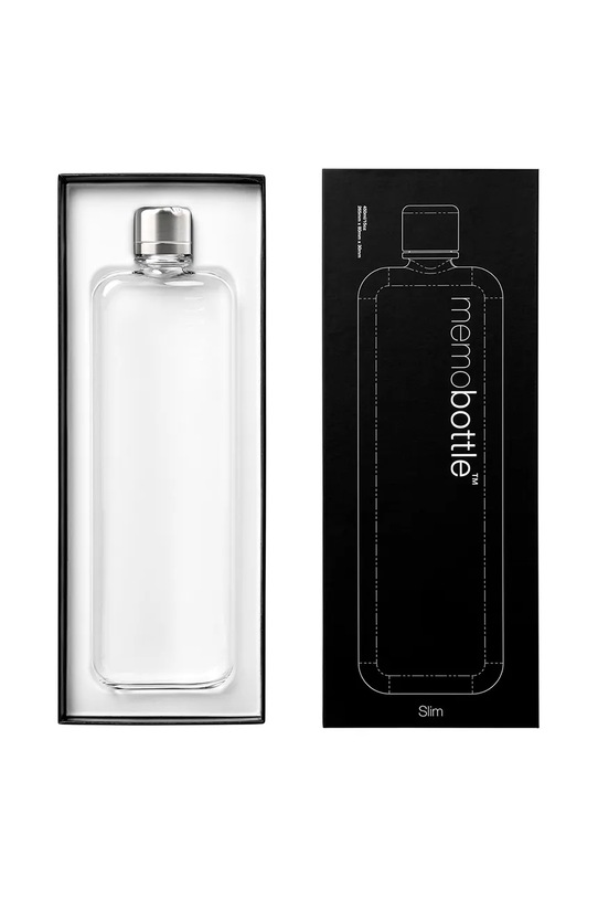 Steklenica za vodo Memobottle Original Slim 450 ml M006W transparentna AA00