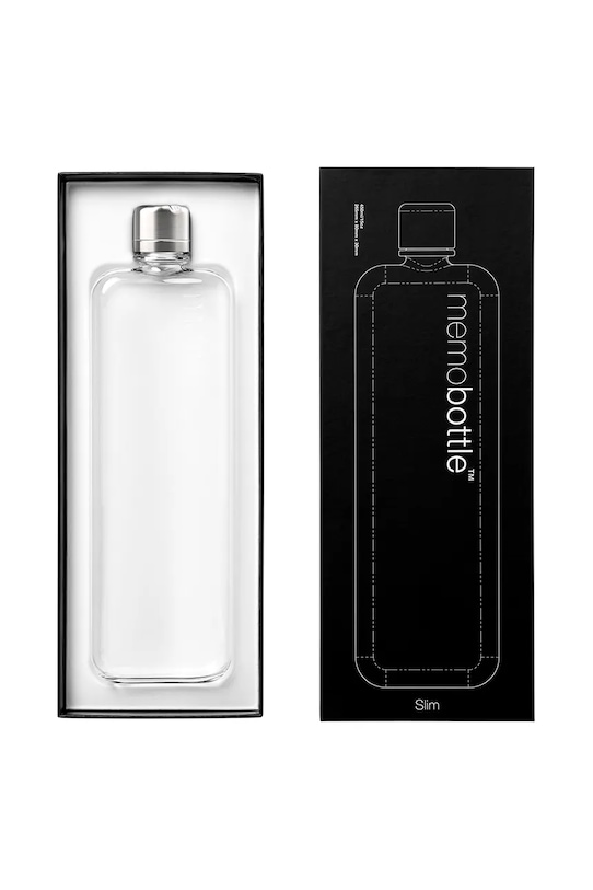 Memobottle sticlă de apă Original Slim 450 ml M006W transparent AA00