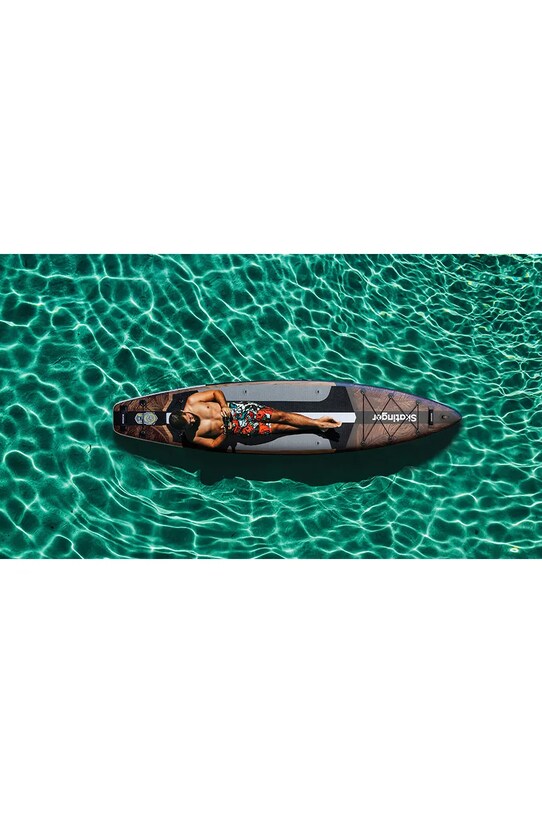 Lifestyle Skatinger deska do pływania z akcesoriami SUP SKATINGER 380 x 86 x 16 cm (12'6') SK1401 pomarańczowy