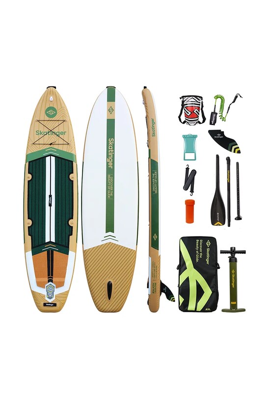Skatinger deska do pływania z akcesoriami SUP SKATINGER 335 x 84 x 15 cm (11') zielony SK5019