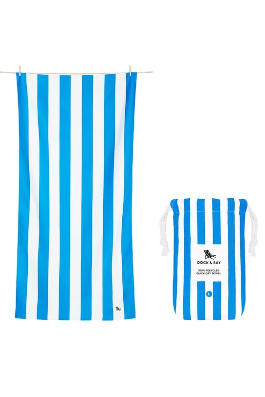 Rýchloschnúci plážový uterák Dock & Bay Bondi Blue 160 x 90 cm modrá TOWLB.CAB.LG.BLUE.R