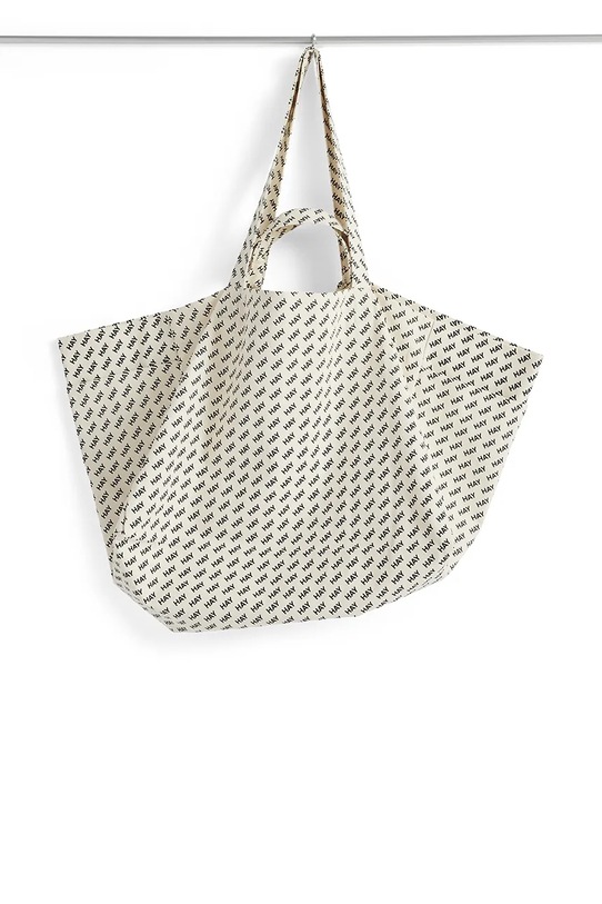HAY torba na zakupy Logo Weekend 90 x 54 x 38 cm biały AD567.A586