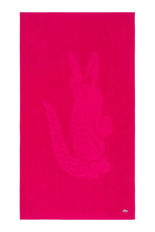 Lacoste ręcznik plażowy bawełniany L SPORT Bigarreau 90 x 160 cm różowy 1055398