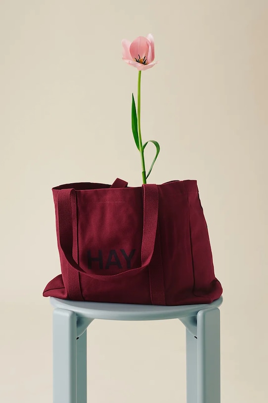 Decor Nákupná taška HAY Shopper 32 x 40 x 13 cm AE980.A602.AF61 burgundské