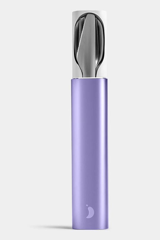 Chillys zestaw sztućców w etui Matte Metallic fioletowy CSET.MMLA