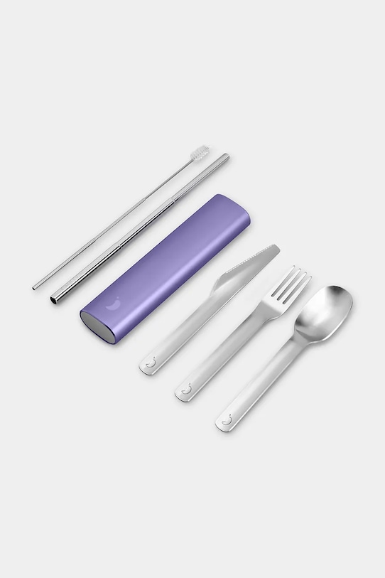 Lifestyle Chillys zestaw sztućców w etui Matte Metallic CSET.MMLA fioletowy