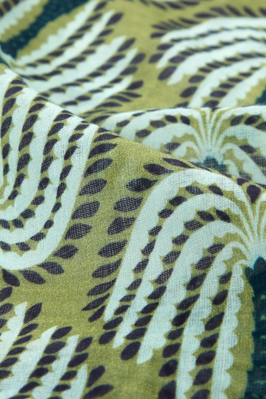 Olivier Desforges pareo bawełniane HYERES Absinthe 100 x 80 cm 1068994 zielony AA00