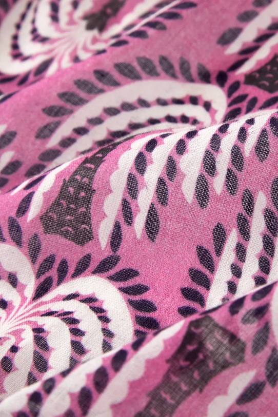 Olivier Desforges pareo z materiału tekstylnego HYERES Petale 100 x 80 cm 1068995 różowy AA00