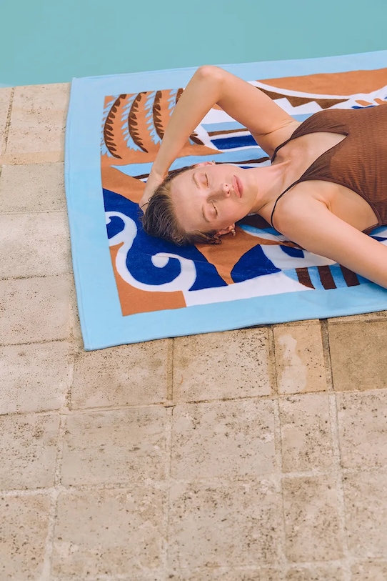 Olivier Desforges ręcznik plażowy z materiału tekstylnego TERRASSE 100 x 170 cm multicolor 1068828