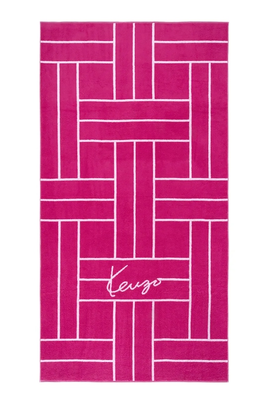 Kenzo ręcznik plażowy bawełniany KTATAMI Fuchsia 90 x 170 cm różowy 1062621