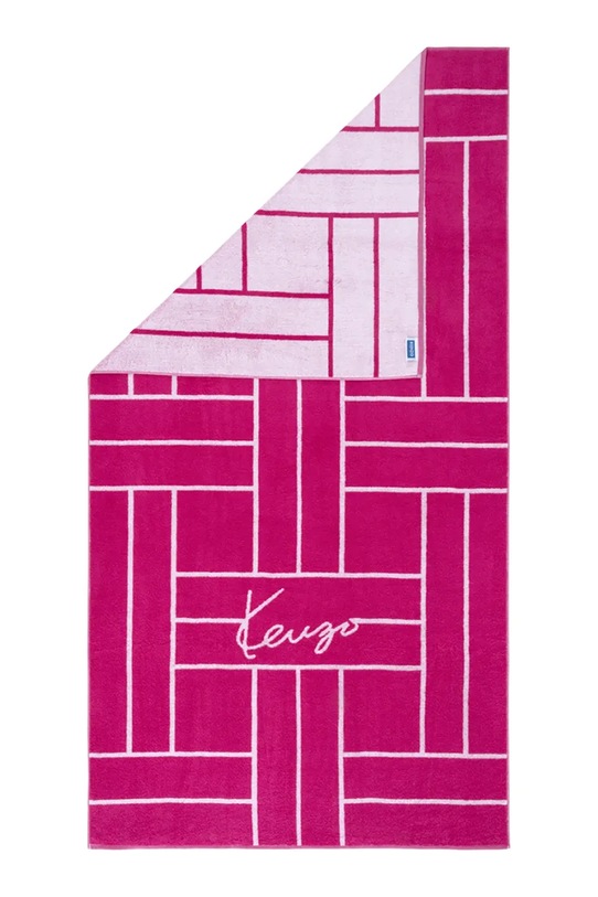 Kenzo ręcznik plażowy bawełniany KTATAMI Fuchsia 90 x 170 cm 1062621 różowy AA00