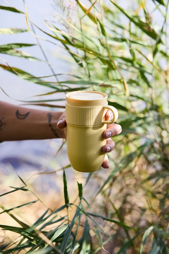 Sagaform kubek termiczny ze stali malowanej proszkowo 280 ml 5018699 żółty AA00