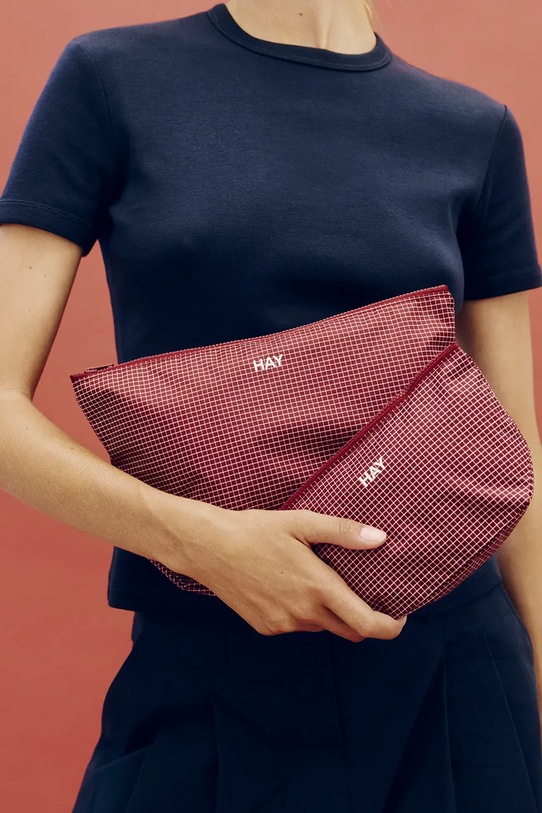 HAY kosmetyczka z materiału tekstylnego 12 x 20,5 x 7 cm AF782.A601.AF61 bordowy AA00