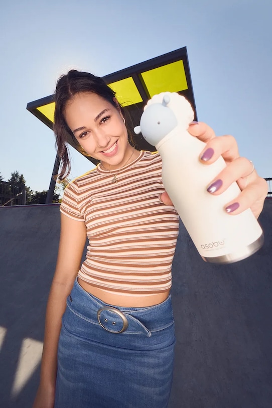 Lifestyle Asobu butelka termiczna ze stali nierdzewnej 460 ml SBV44SH biały