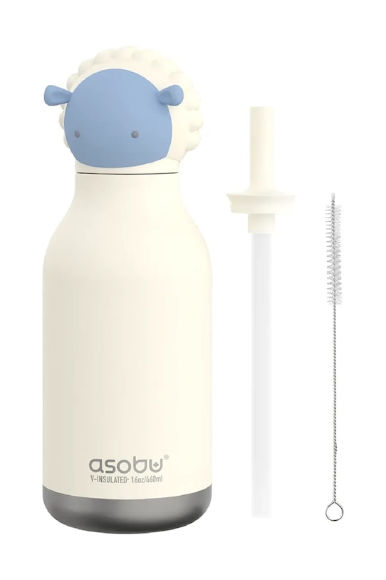 Asobu butelka termiczna ze stali nierdzewnej 460 ml SBV44SH biały AA00