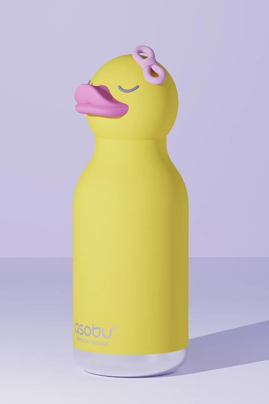 Asobu butelka termiczna ze stali nierdzewnej 460 ml SBV44.DUCKY żółty AA00