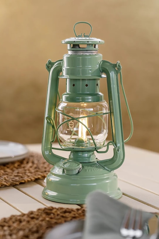 Lifestyle Feuerhand lampa naftowa ze stali malowanej proszkowo 276.SAGEGREEN zielony
