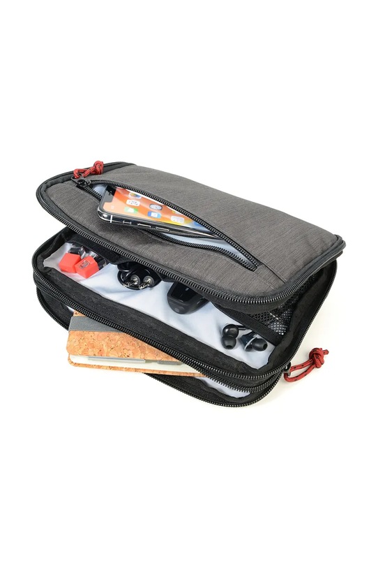 Troika organizer biurowy podróżny z materiału tekstylnego 23,5 x 17 x 3,5 cm TRBBG64.GY szary AA00