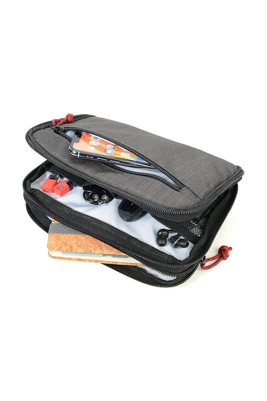 Troika organizer biurowy podróżny z materiału tekstylnego 23,5 x 17 x 3,5 cm TRBBG64.GY szary AA00