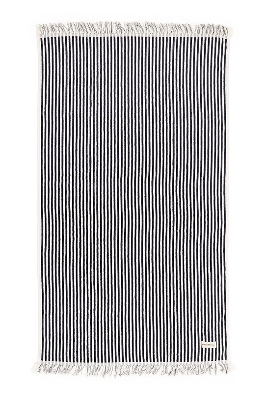 Business & Pleasure Co. brisača za plažo bombažna 86 x 168 cm BPA.TWL.LAU.NVY mornarsko modra AA00