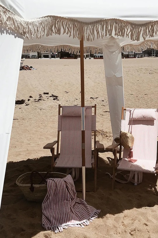 Business & Pleasure Co. ręcznik plażowy bawełniany 86 x 168 cm BPA.TWL.LAU.PNK różowy