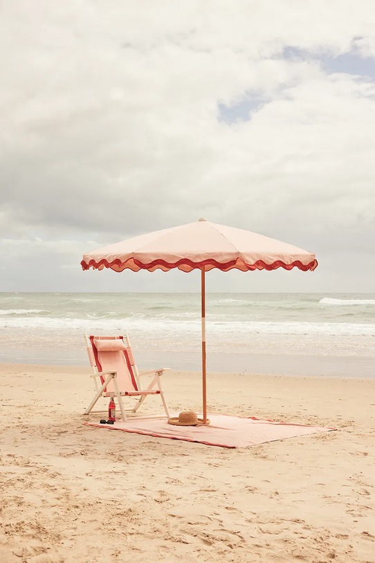 Business & Pleasure Co. koc piknikowy bawełniany 173 x 173 cm BPA.BKT.RIV.PNK różowy