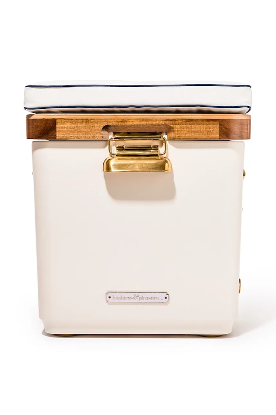 Business & Pleasure Co. hordozható hűtő rozsdamentes acélból 33 l bézs BPA.HRD.ANT.WHT