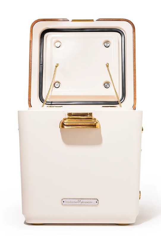 Business & Pleasure Co. hordozható hűtő rozsdamentes acélból 33 l BPA.HRD.ANT.WHT bézs AA00