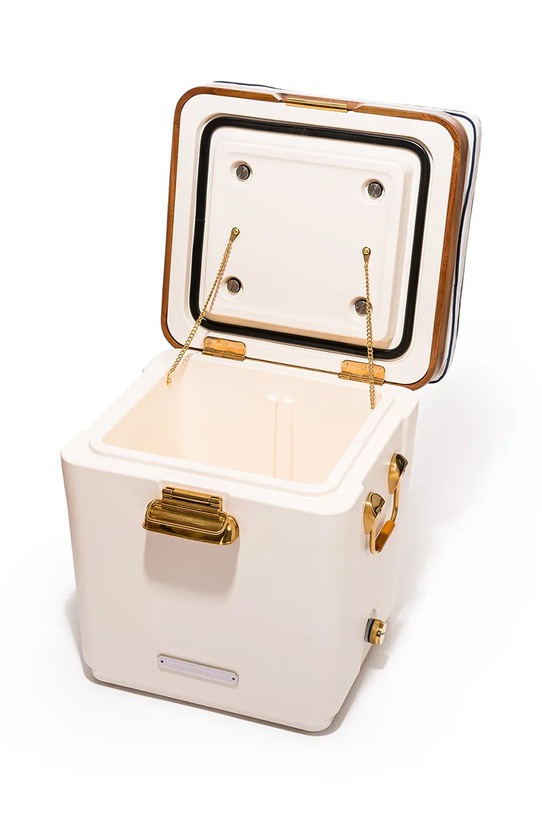 Lifestyle Business & Pleasure Co. hordozható hűtő rozsdamentes acélból 33 l BPA.HRD.ANT.WHT bézs