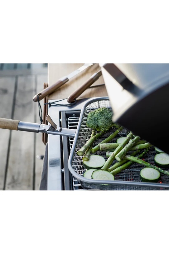 Sagaform koszyk do grillowania ze stali 38 x 35 x 7,5 cm 5017804 szary