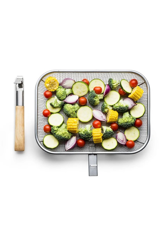 Sagaform koszyk do grillowania ze stali 38 x 35 x 7,5 cm 5017804 szary AA00